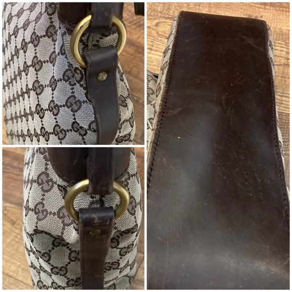 Gucci Vintage GG Canvas Buckle Tote - Picture 5 of 16